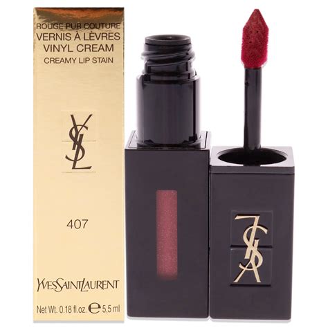 Yves Saint Laurent Vinyl Cream Lip Stain, 407 Carmin 